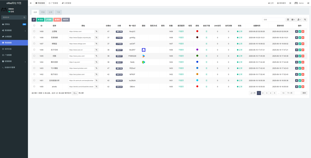 图片[2]-2025原创精品导航站源码，带自动收录，自动审核，后台配置丰富，搭建简单，自助导航